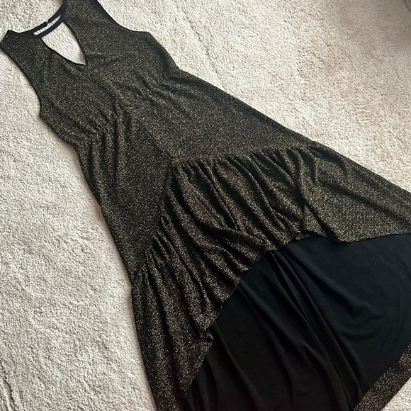 ⭐️BOGO FREE⭐️ ECOTE HiLo Open Back Halter Dress EUC Small 6 - Picture 7 of 14